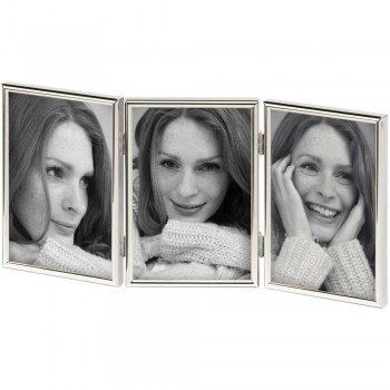 Okvir za fotografije Walther Chloe, 3 x 10cm x 15cm, srebrn, pokončen, WD315S