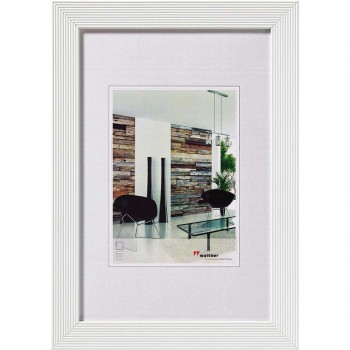 Photo frame Walther Grado, 13x18cm, white, wood, HI318W