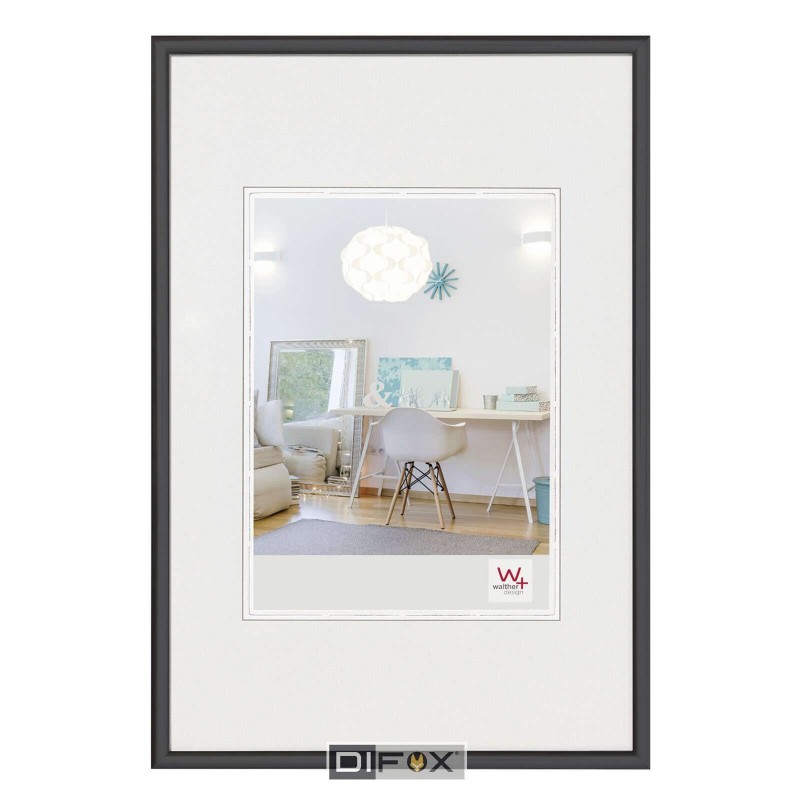 Okvir za fotografije Walther New Lifestyle, 10x15cm, črn, Resin, KV015B (D-499422)