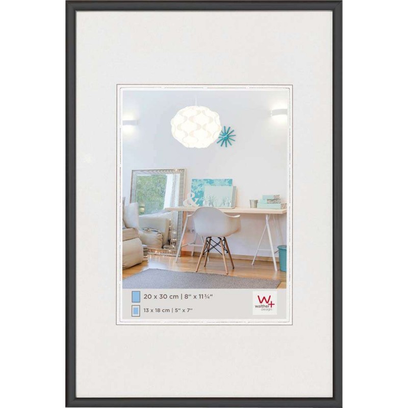 Photo frame Walther New Lifestyle, 20x30cm, black, Resin, KV030B Walther D-499443