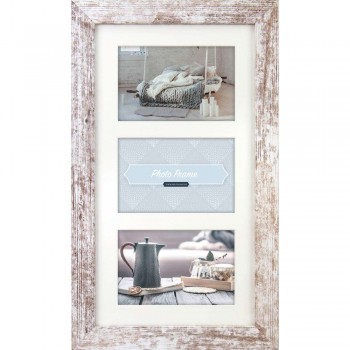 Photo frame ZEP Nelson 6 3Q, 3x10x15cm, Wood Frame, white/brown, V23106