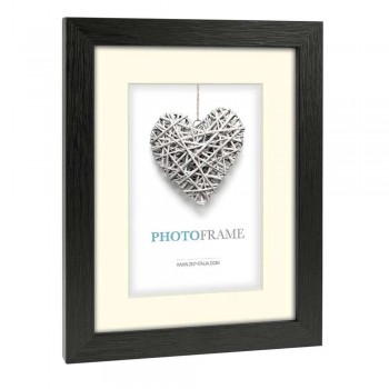 Photo frame ZEP Regent 5, 15x20cm, black, Wood with Passepartout, V32685