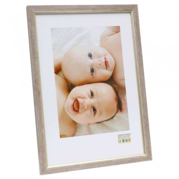 Photo frame Deknudt, 15x20cm, beige, Resin, S46AF3