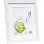 Photo frame Deknudt, 13x18cm, white, Wood with passepartout, S66KF1 P1