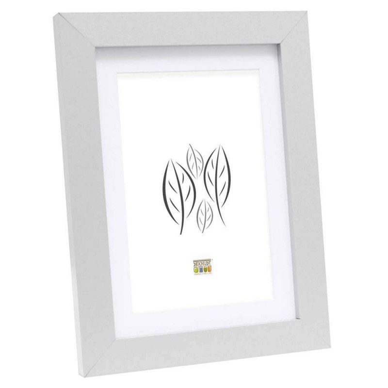 Photo frame Deknudt, 15x20cm, silver, Wood with Passepartout, S66KD1 P1 ZEP D-565420