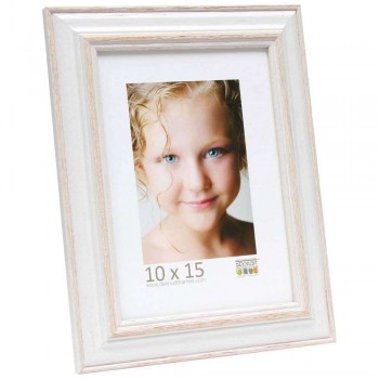 Frame Deknudt S221H1 10x15 Wood white w. beige Frame Deknudt S221H1 10x15 Wood white w. beige