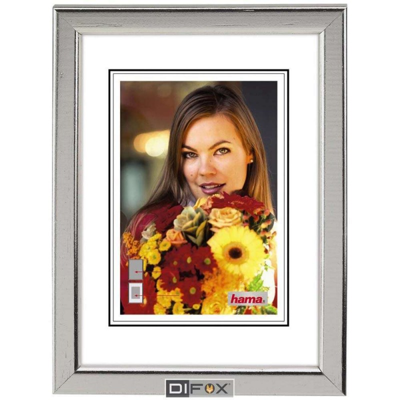 Okvir za slike Hama Bella, 10x15cm, srebrn, lesen, 31673 (D-736337)