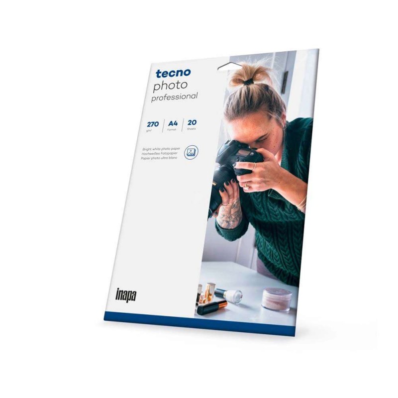 Professional photo paper Tecno Glossy, 270g, A4, 20 Sheets 2100013205 (D-616877)