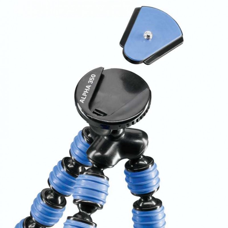 Selfie Stick gibljivo stojalo za fotoaparate Cullmann Alpha 350 mobil, modro Cullmann D-620510
