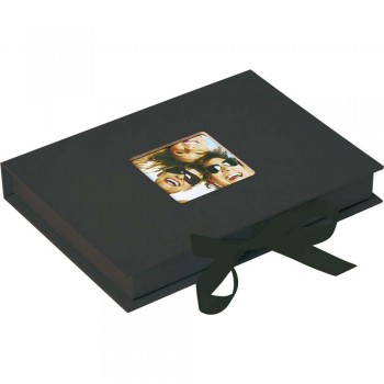 Škatla za shranjevanje fotografij Walther gift box Fun, 13x18 cm, za 70 fotografij, črna, FB112B