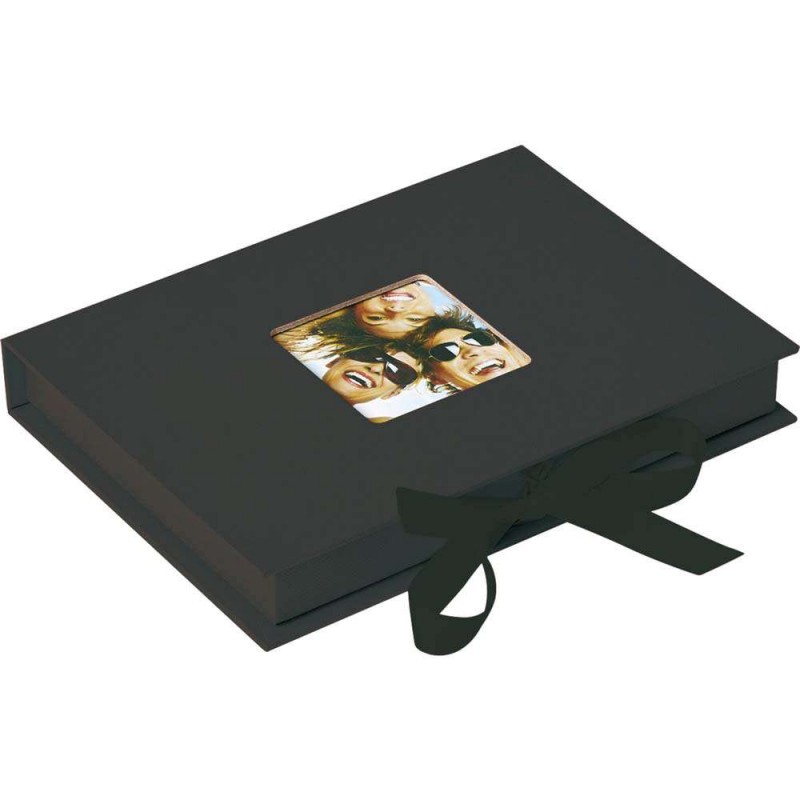 Škatla za shranjevanje fotografij Walther gift box Fun, 13x18 cm, za 70 fotografij, črna, FB112B Walther D-191508