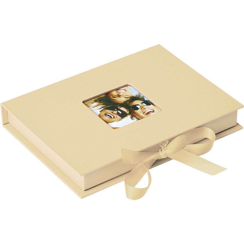 Škatla za shranjevanje fotografij Walther gift box Fun, 13x18 cm, za 70 fotografij, krem, FB112H Walther D-191515
