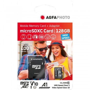 Spominska kartica AgfaPhoto MicroSDXC UHS-I 128GB High Speed Class 10 U1 V10, 10583 Spominska kartica AgfaPhoto MicroSDXC UHS-I 128GB High Speed Class 10 U1 V10, 10583