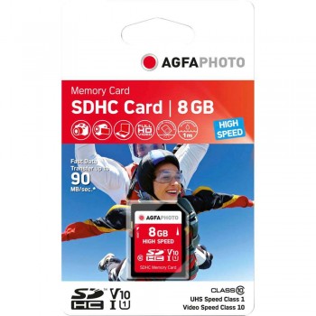 Spominska kartica AgfaPhoto SDHC 8GB High Speed Class 10 UHS I U1 V10, 10425
