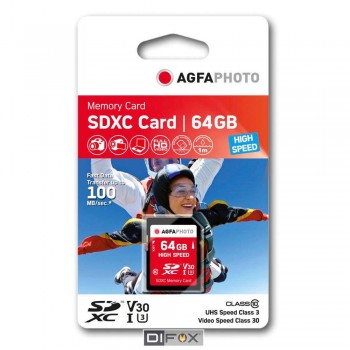 Spominska kartica AgfaPhoto SDXC Card 64GB High Speed Class Spominska kartica AgfaPhoto SDXC Card 64GB High Speed Class