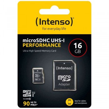 Memory card Intenso microSDHC 16GB Class 10 UHS-I U1 Performance