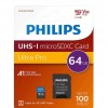 Spominska kartica Philips microSDXC 64GB V30 UHS-I U3