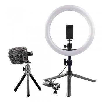 Studijski set Dörr VL-26 Vlogging-Kit z mikrofonom Studijski set Dörr VL-26 Vlogging-Kit z mikrofonom