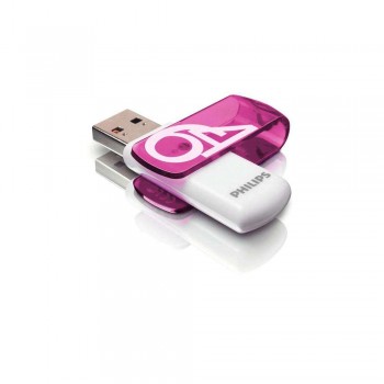 USB ključek Philips USB, 2.0, 64GB, Vivid Edition, Vijoličen