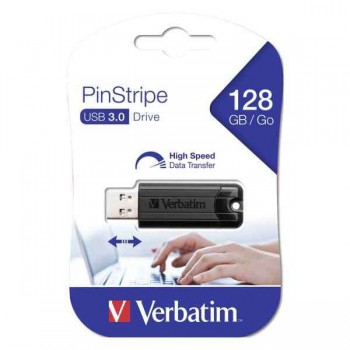 USB ključek Verbatim Store n Go 128GB Pinstripe, 3.0 črn USB ključek Verbatim Store n Go 128GB Pinstripe, 3.0 črn