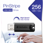USB ključek Verbatim Store n Go 256GB Pinstripe, 3.0 črn