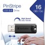 Verbatim Store n Go 16GB Pinstripe USB 3.0 ključek, črn