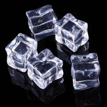 Fake Ice Cubes, Reusable, Acrylic Crystal Cubes