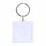 Square Blank Acrylic Keyring Photo Keychain, 4x4cm