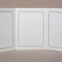 Folder, leaflet, album for 3 photos 13x18 cm, white