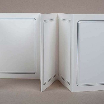 Folder, leaflet, album for 6 photos 13x18 cm, white