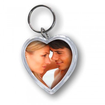 Obesek za ključe v obliki srca, 4,3x4,3 cm