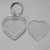 Obesek za ključe v obliki srca, 4,3x4,3 cm  F-100025-1
