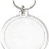 Okrogli obesek za ključe s sliko, akrilni, 36 mm