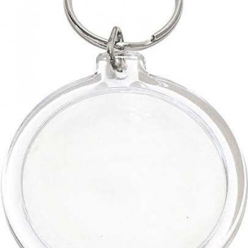 Okrogli obesek za ključe, akrilni, 36 mm