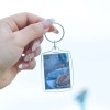 Rectangular Blank Acrylic Keyring Photo Keychain, 4x5,5cm ZEP F-100017-1