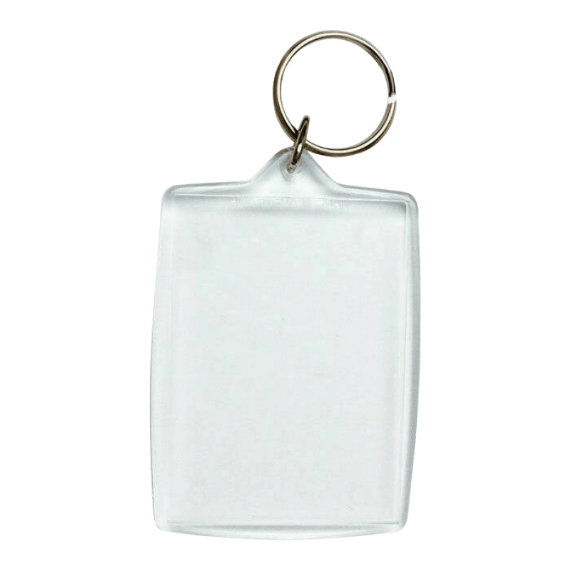 Rectangular Blank Acrylic Keyring Photo Keychain with photo, 4x5,5cm (F-100017)