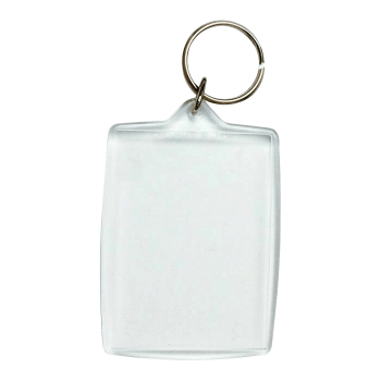 Rectangular Blank Acrylic Keyring Photo Keychain with photo, 4x5,5cm