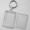 Pravokotni akrilni obesek za ključe s sliko 4x5,5 cm ZEP F-100017