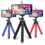 Selfie, video, GSM 2 In 1 Mini Flexible Octopus Tripod + Phone Holder Bracket Holders Stand for Cellphone