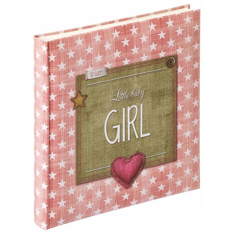 Photo album for pictures Walther Little Baby Girl, pink brown, 28x31cm, 50 white pages, UK100R Walther Photo album for pictures Walther Little Baby Girl, pink brown, 28x31cm, 50 white pages, UK100R Walther N-100682