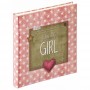 Photo album for pictures Walther Little Baby Girl, pink brown, 28x31cm, 50 white pages, UK100R
