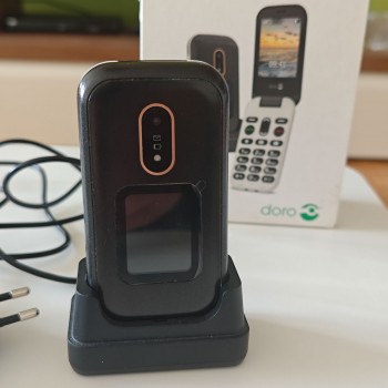Mobilni telefon za starejše Doro 6060, črn (rabljeno)